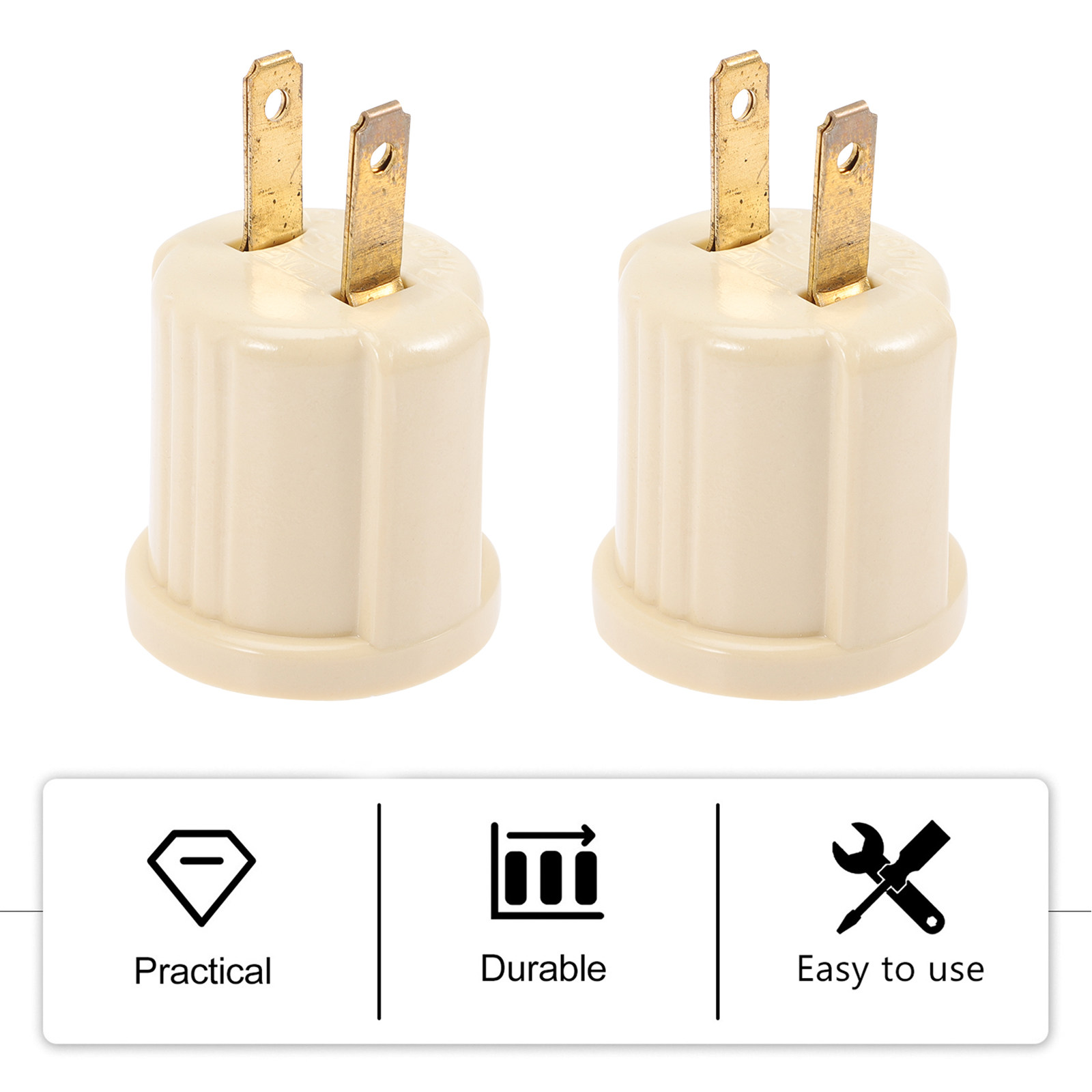 2Pcs Us Plug Light Socket Adap - Photography Lighting Material บทวิจารณ์และราคา