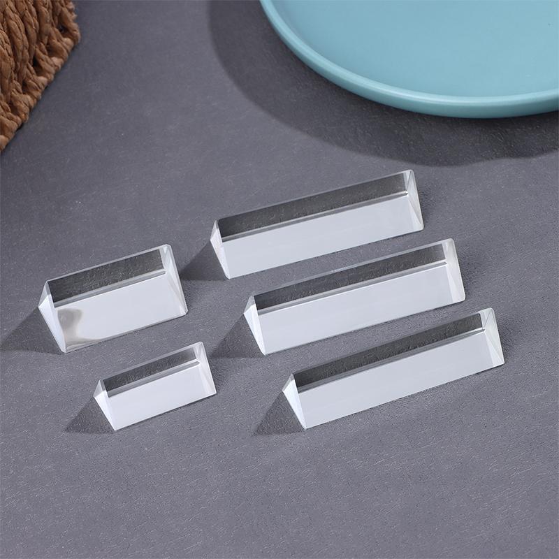 Transparent glass prism, profe - Lighting Glass Photography บทวิจารณ์และราคา