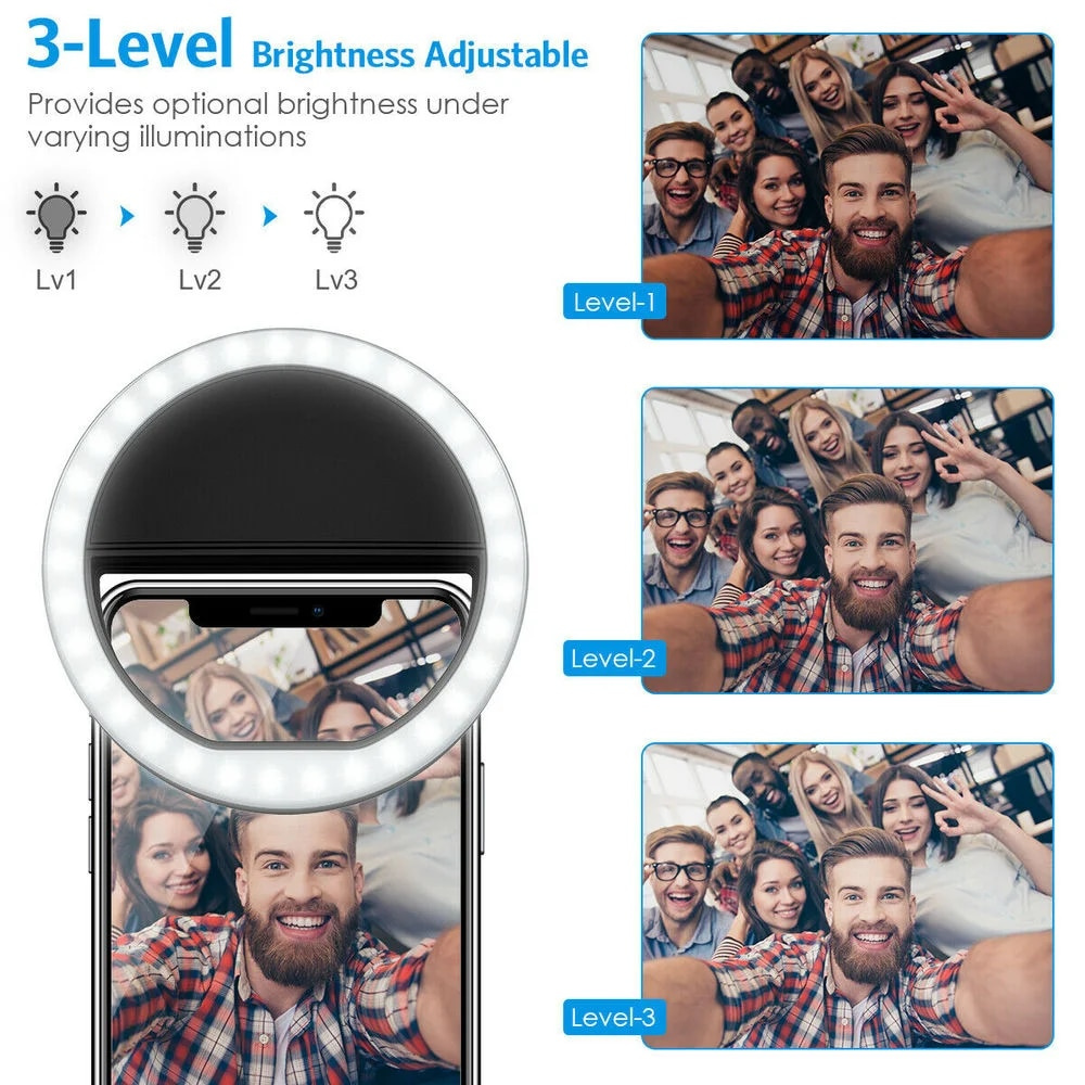 USB Charging LED Selfie Ring L - Photography Lighting Tool บทวิจารณ์และราคา