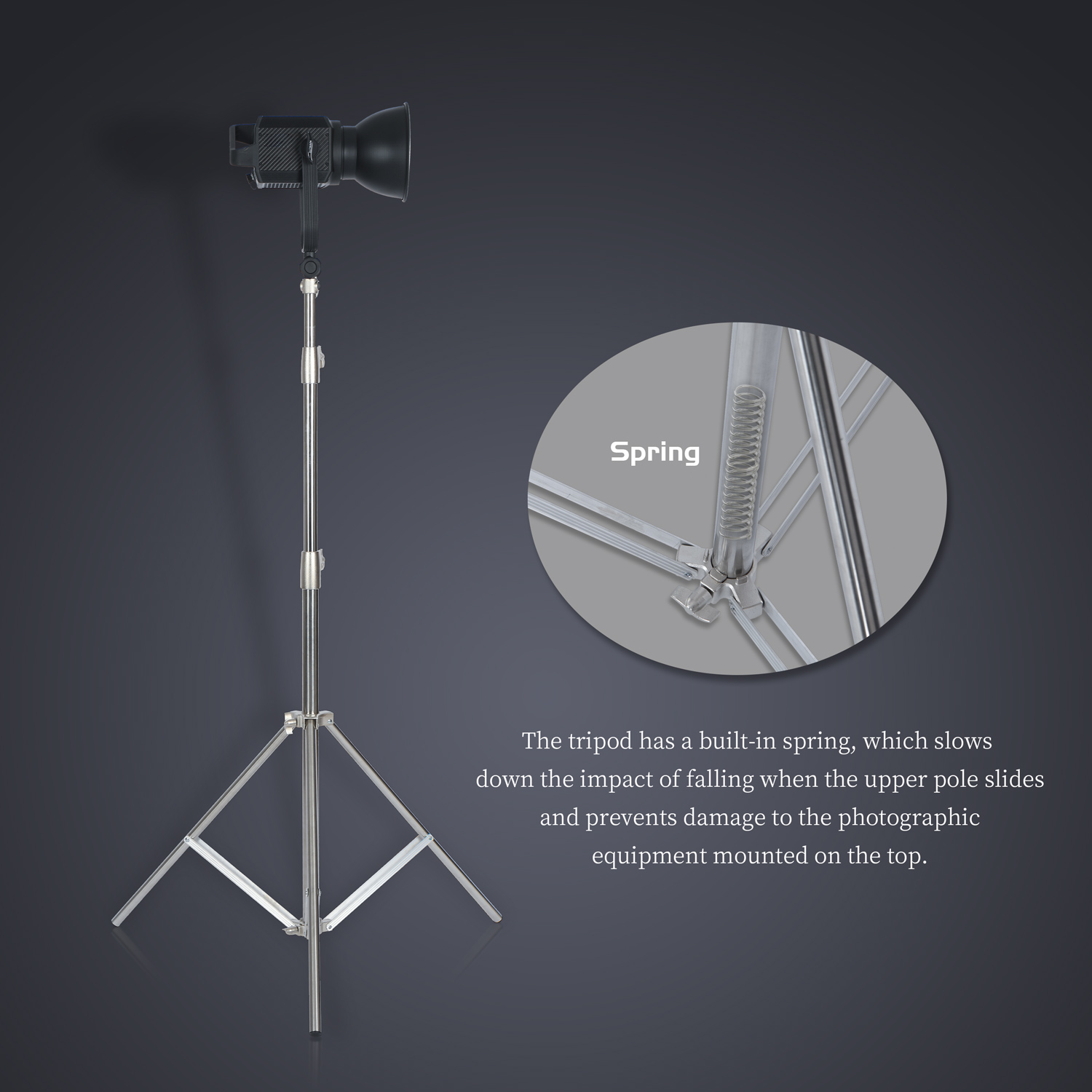 SH 2.8M Stainless Steel Light  - Photography Lighting Material บทวิจารณ์และราคา