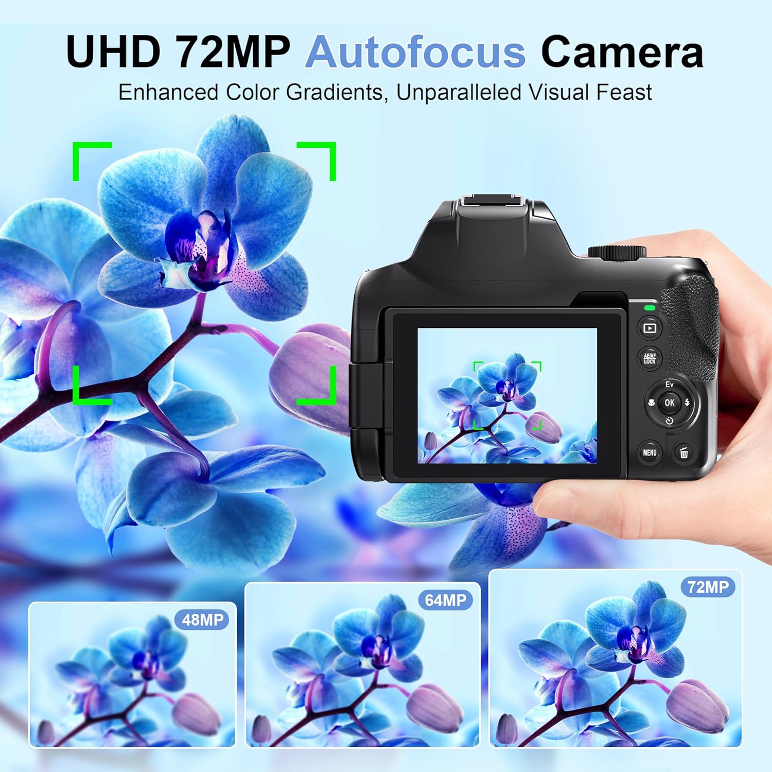 4K HD Digital Camera for Photo - Photography Natural Lighting บทวิจารณ์และราคา