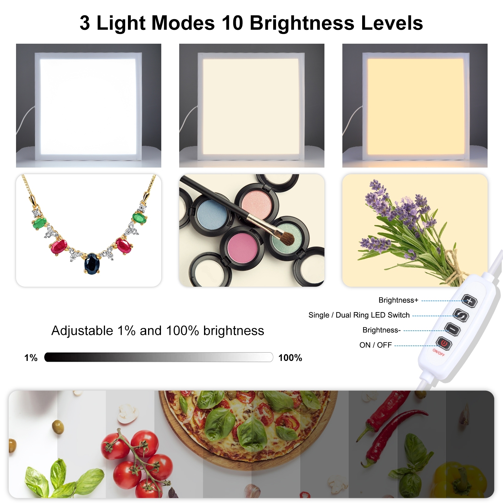 PULUZ 800 1200LM LED Shadowles - Photography Lighting Material บทวิจารณ์และราคา