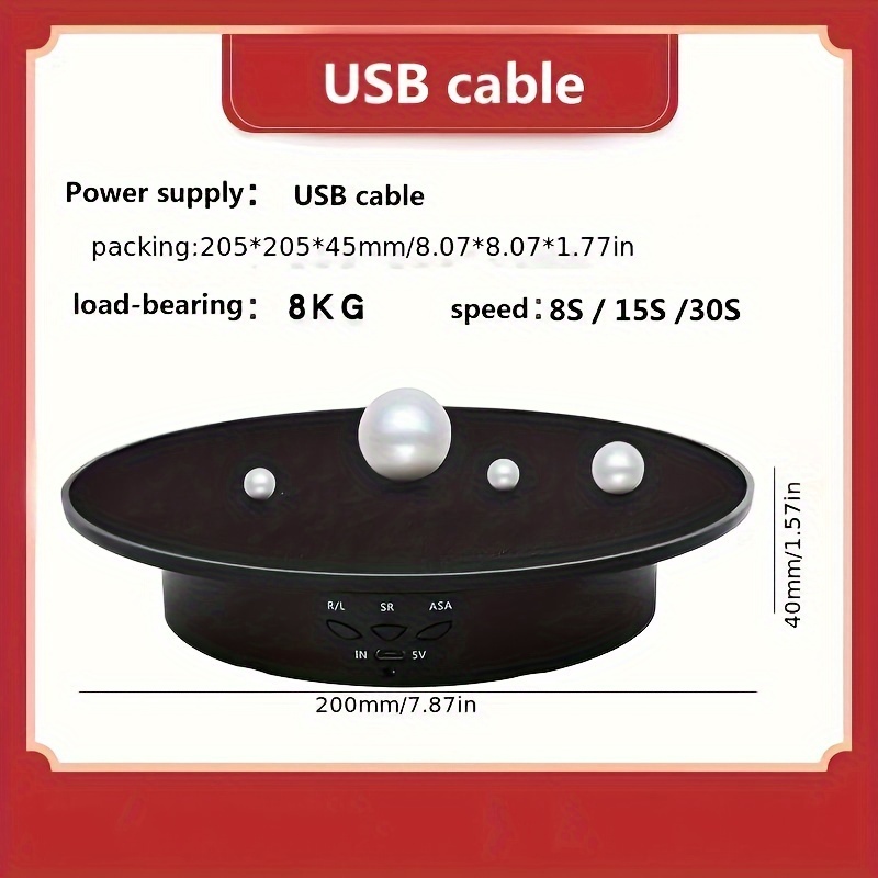 20 cm/7.87 inch Electric Rotat - Photography Lighting Material บทวิจารณ์และราคา