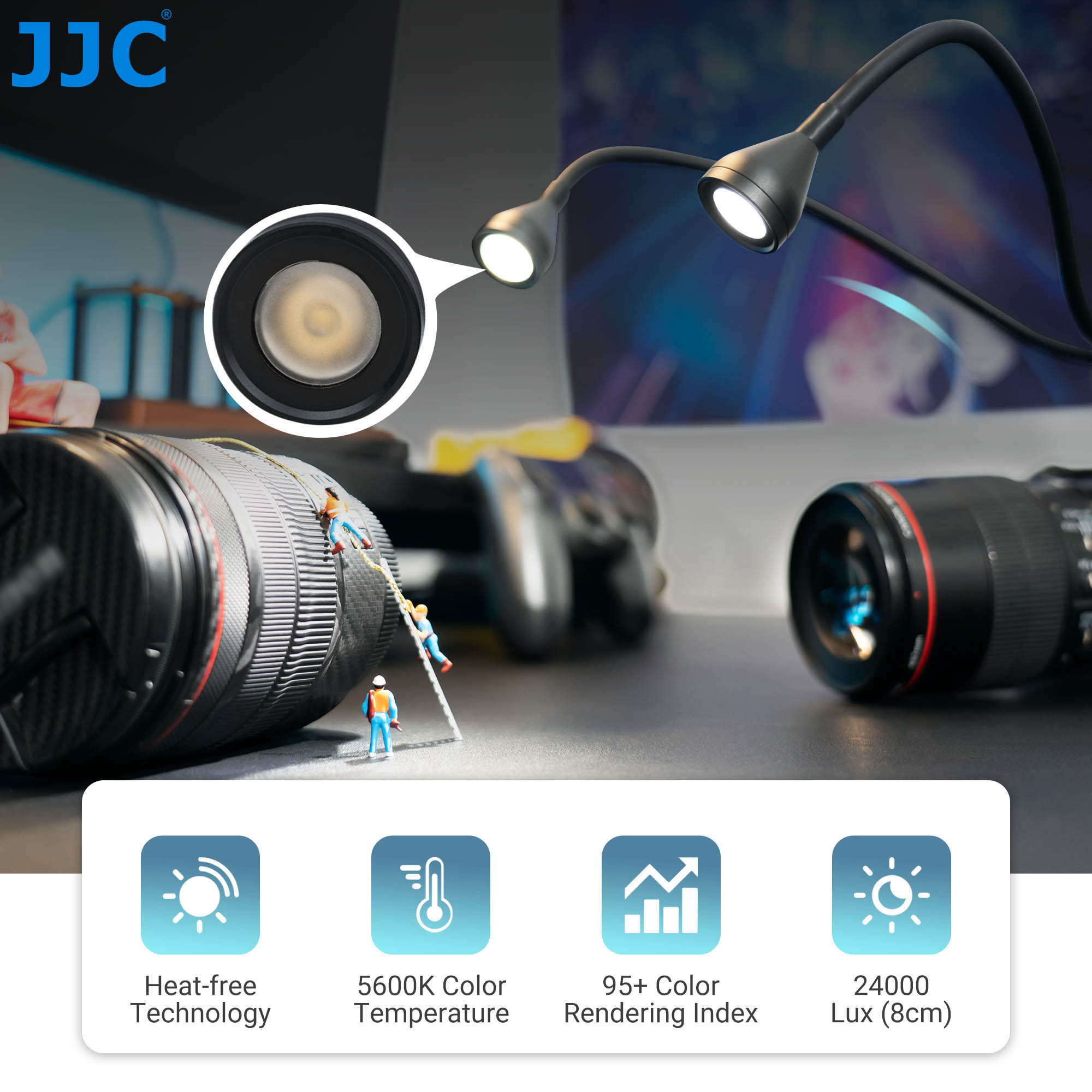 JJC LED Macro Arm Light with 1 - Macro Photography Led Lighting บทวิจารณ์และราคา