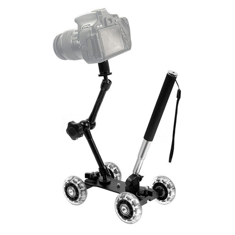 Mobile Rolling Sliding Dolly S - Photography Lighting Tool บทวิจารณ์และราคา
