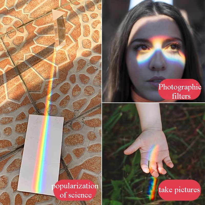 1PC Rainbow Triangular Prism K - Lighting Glass Photography บทวิจารณ์และราคา