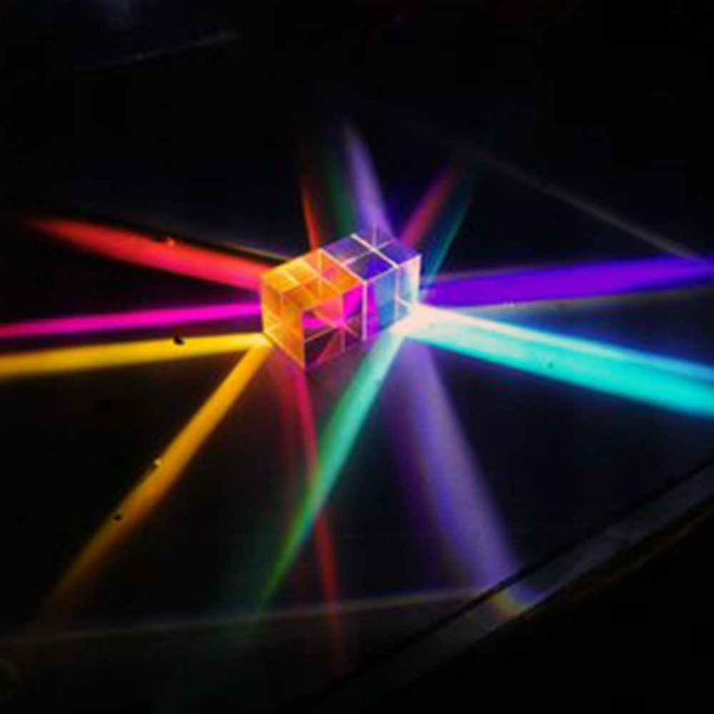 Glass Cube 23mm Dichroic Prism - Lighting Glass Photography บทวิจารณ์และราคา