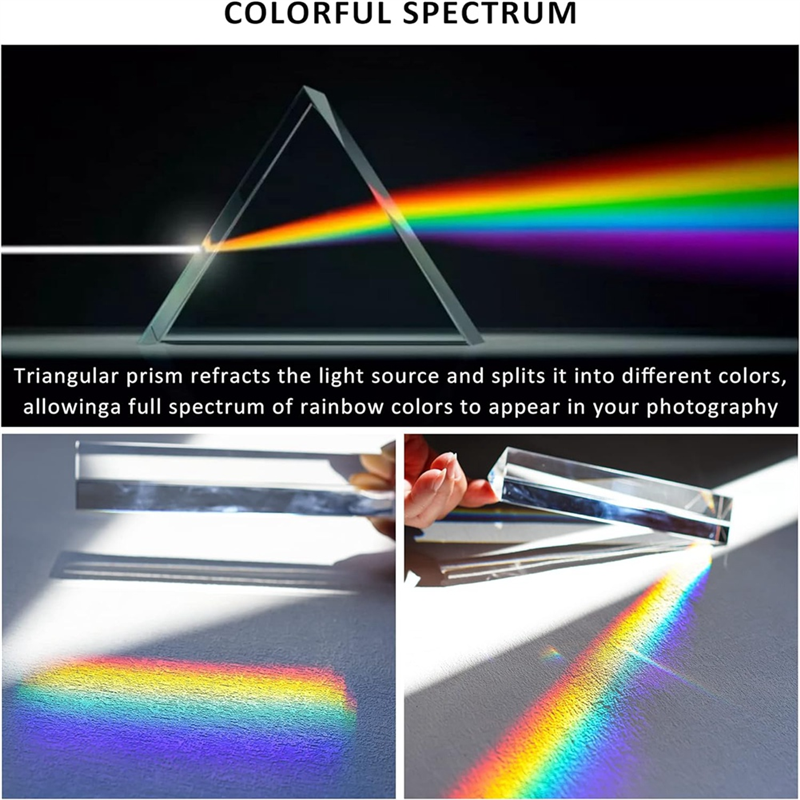 6Inch Optical Glass Triangular - Lighting Glass Photography บทวิจารณ์และราคา