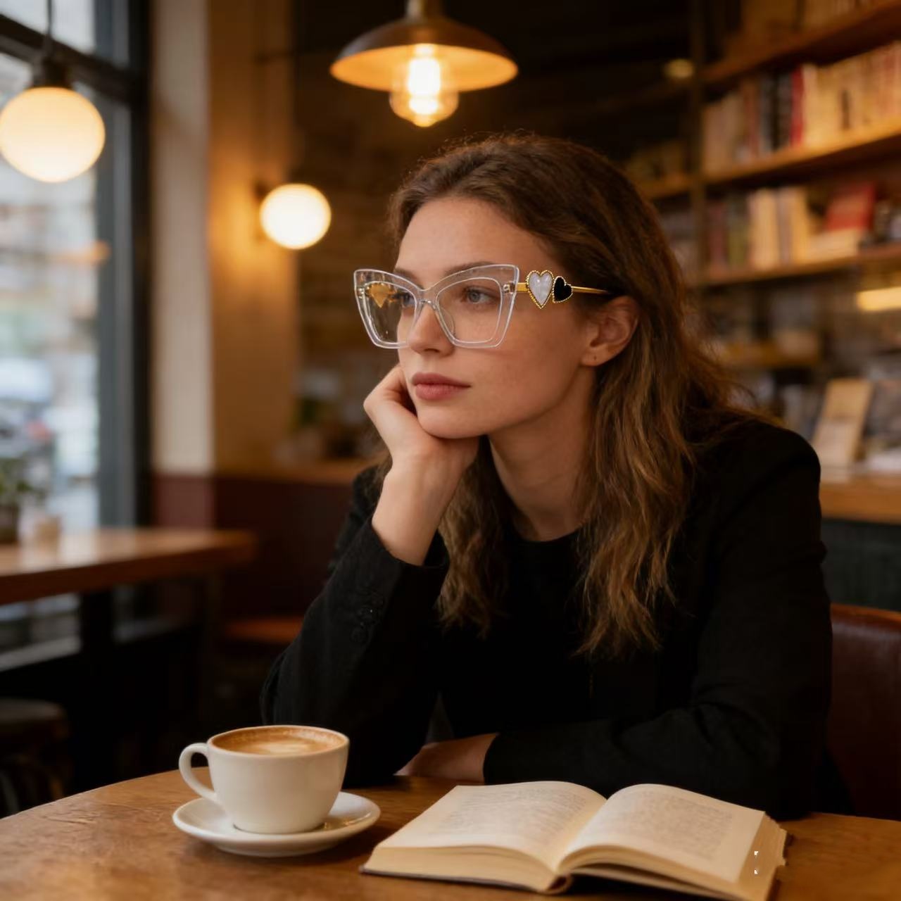 Fashion Eyeglasses for Woman L - Lighting Glass Photography บทวิจารณ์และราคา