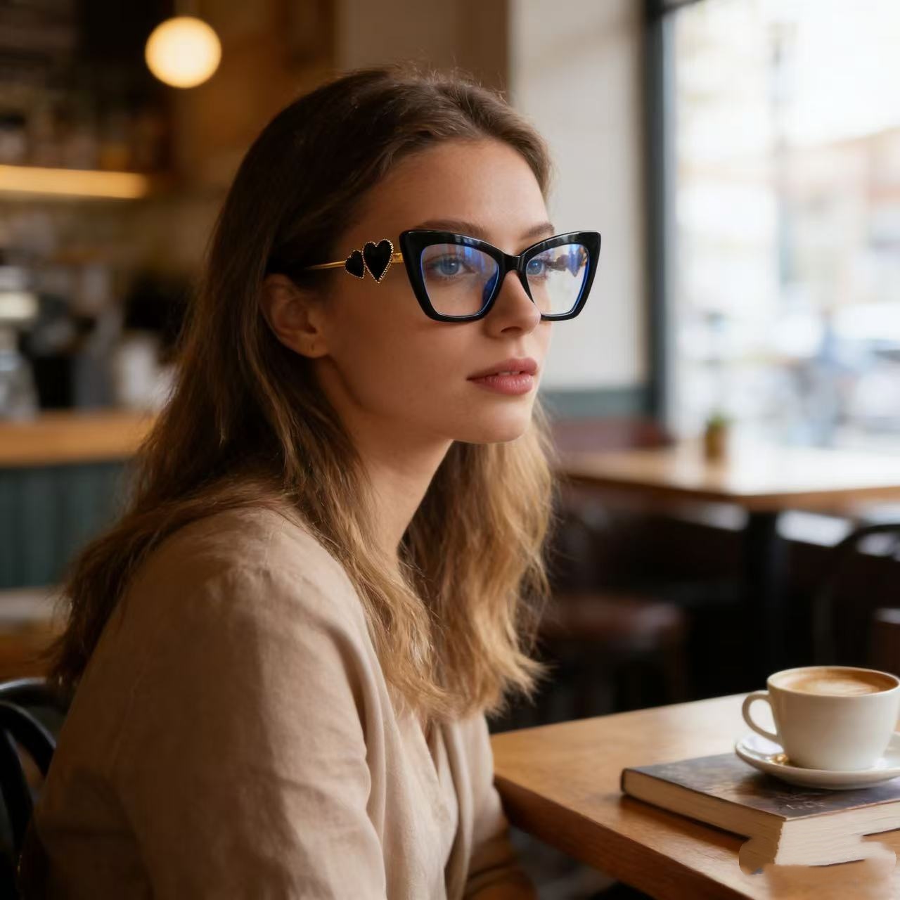 Fashion Eyeglasses for Woman L - Lighting Glass Photography บทวิจารณ์และราคา