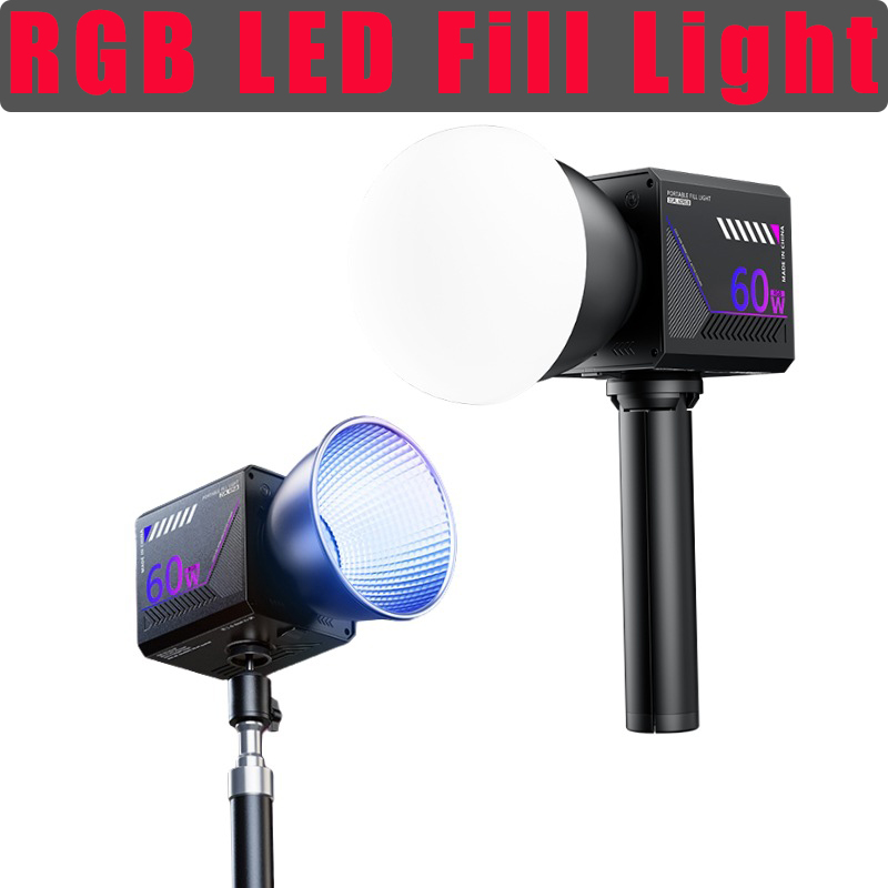60W RGB Video Light Portable L - Photography Natural Lighting บทวิจารณ์และราคา