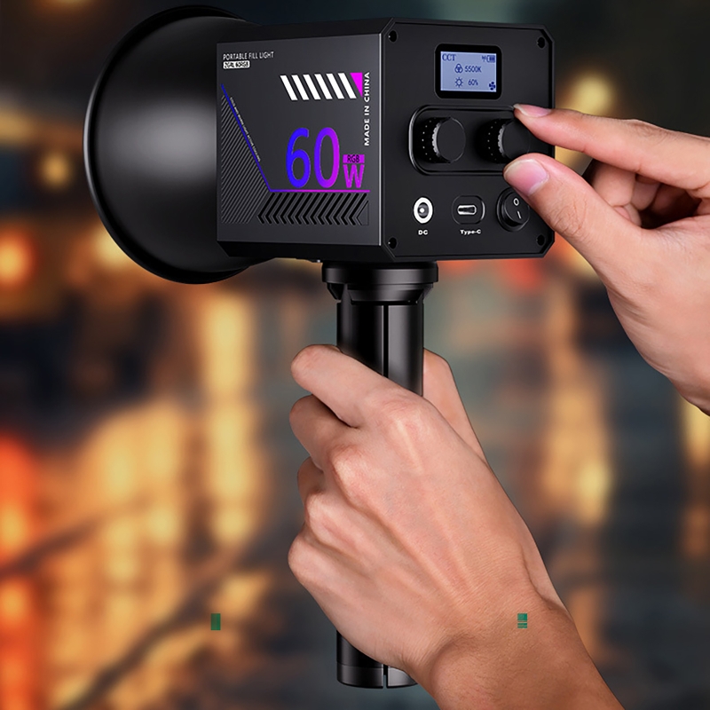 60W RGB Video Light Portable L - Photography Natural Lighting บทวิจารณ์และราคา