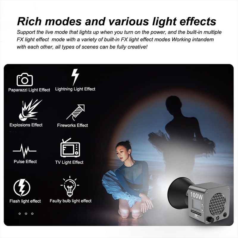 100W Bi-Color LED Aperture Vid - Photography And Videography Lighting บทวิจารณ์และราคา