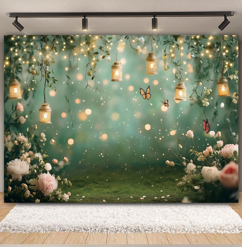 Fairy Tale Garden Backdrop for - Photography Natural Lighting บทวิจารณ์และราคา