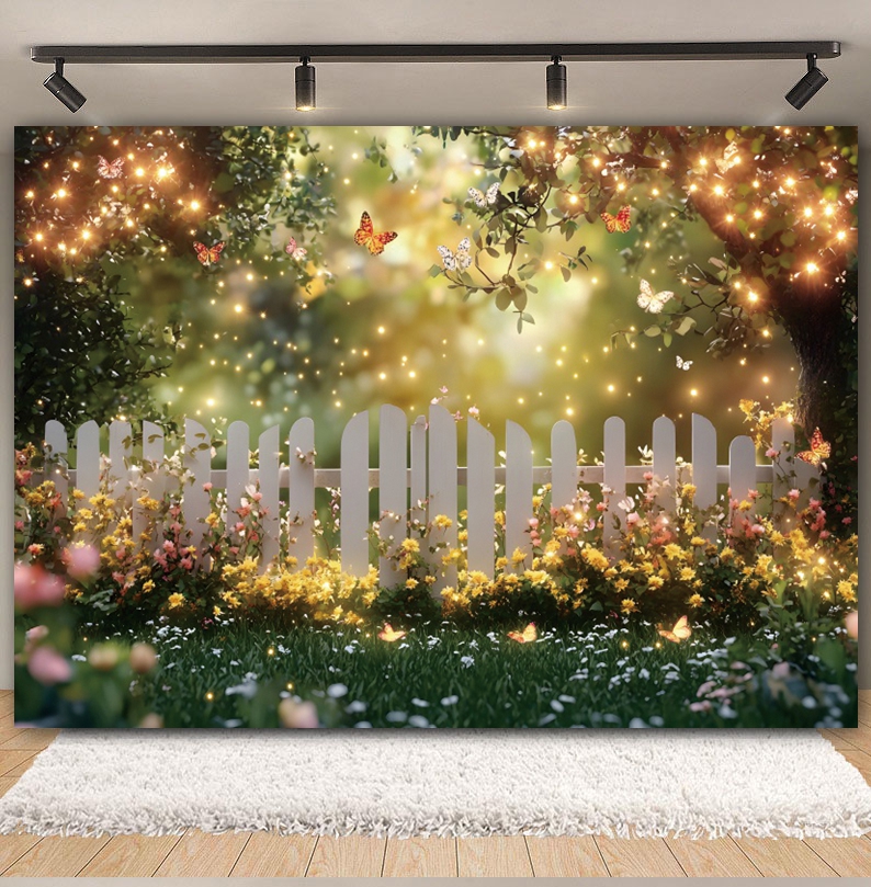 Fairy Tale Garden Backdrop for - Photography Natural Lighting บทวิจารณ์และราคา