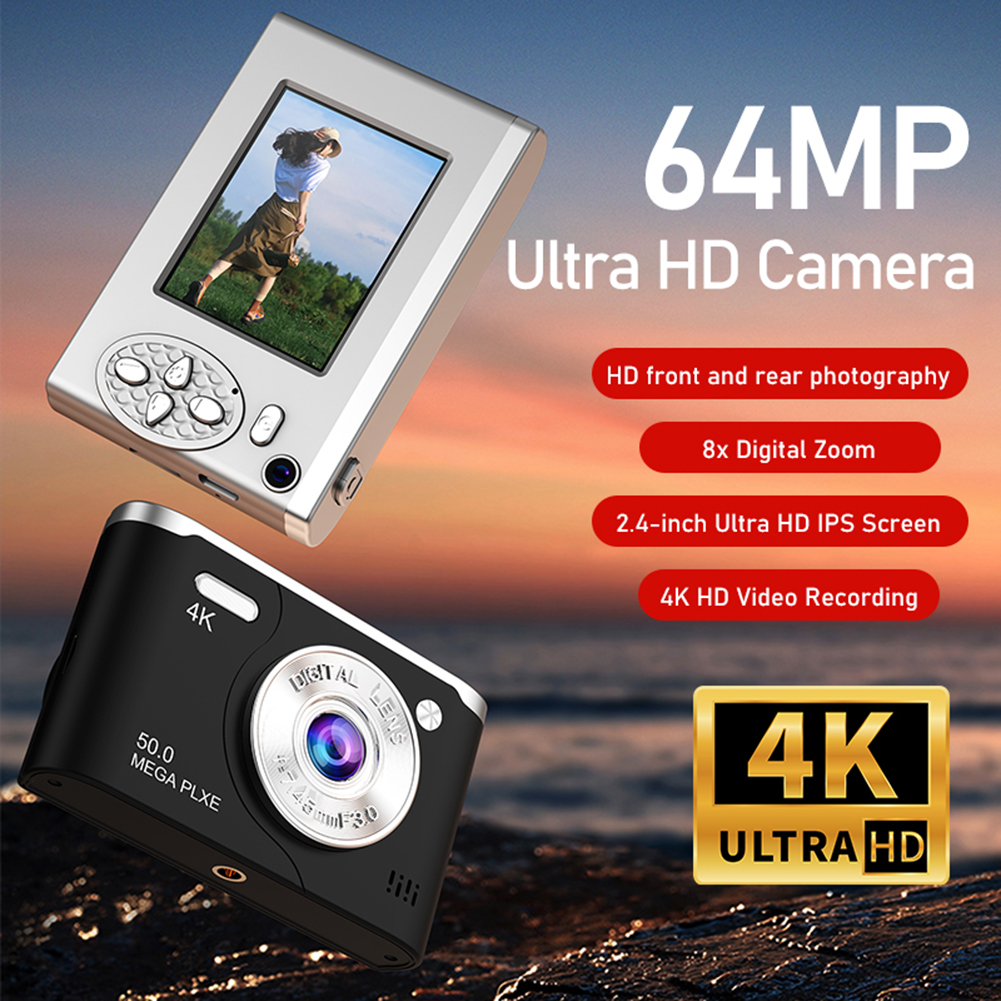 64MP 4K Digital Camera 8x Digi - Photography Natural Lighting บทวิจารณ์และราคา