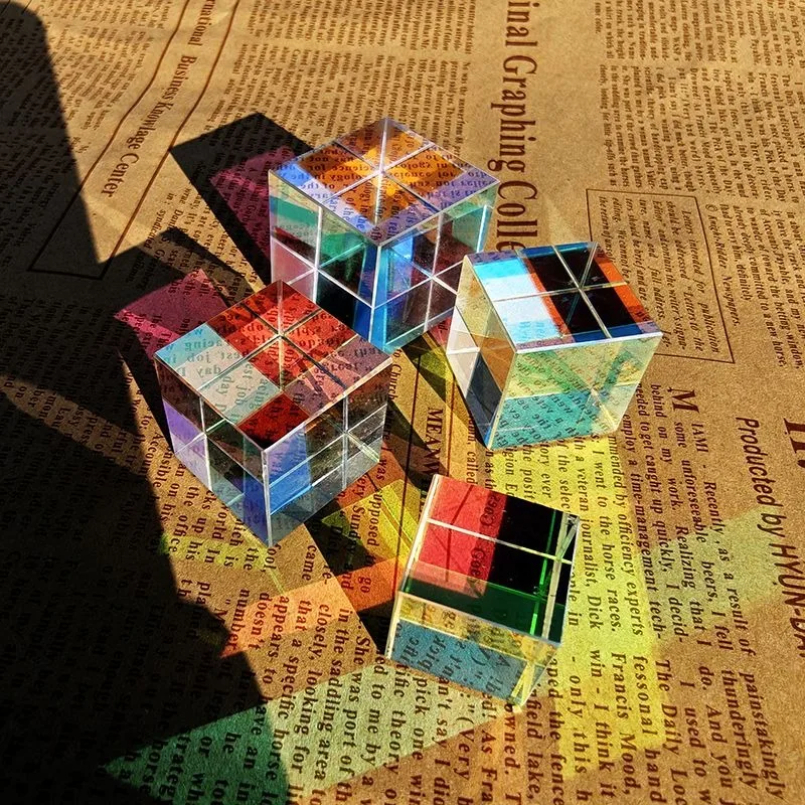 Glass Cube Dichroic Prism X-Cu - Lighting Glass Photography บทวิจารณ์และราคา