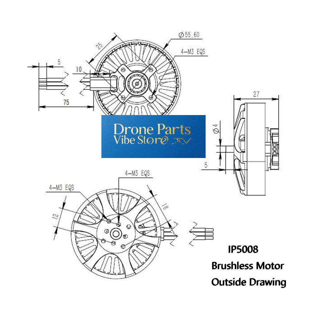 DParts1IP5008 KV370 Brushless  - Photography Lighting Material บทวิจารณ์และราคา