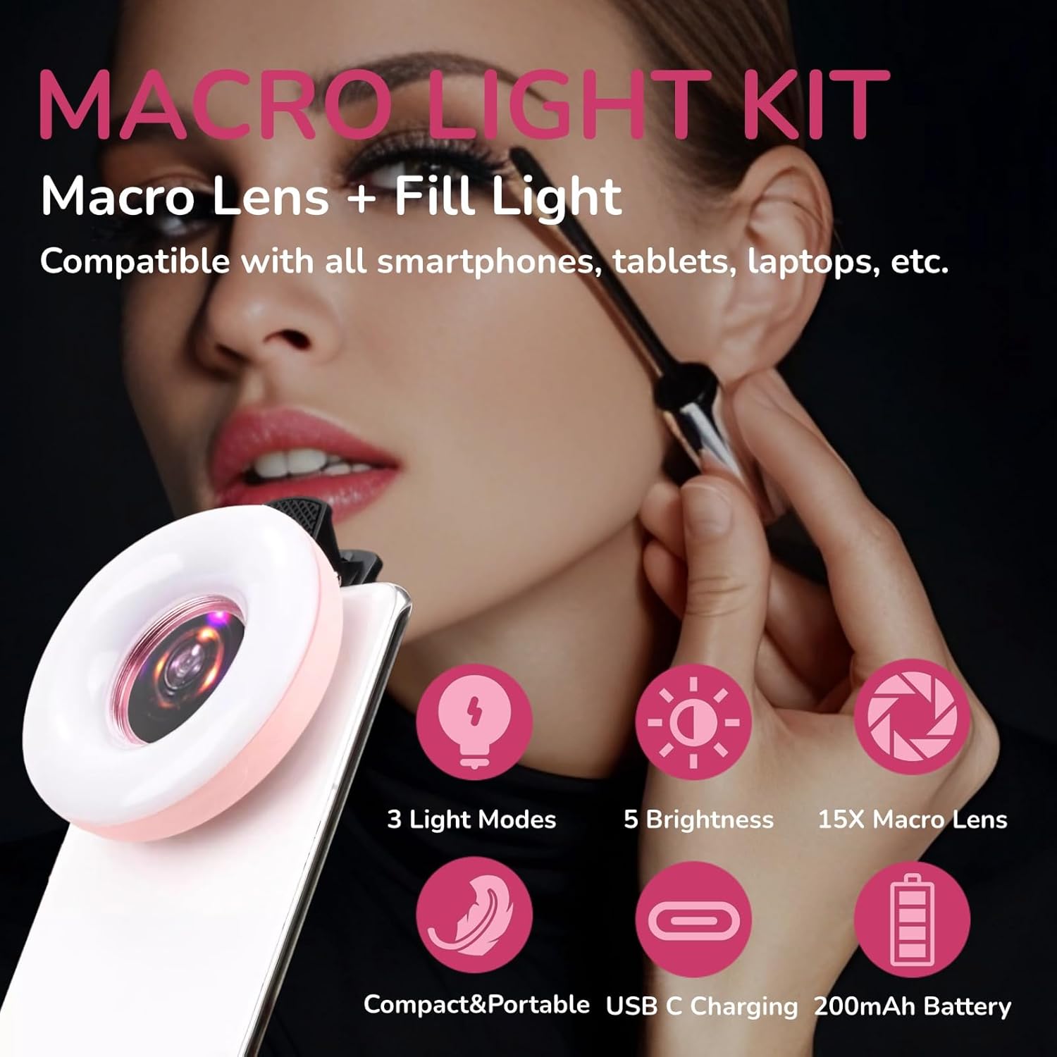 2 in 1 Mini LED Fill Light wit - Macro Photography Led Lighting บทวิจารณ์และราคา